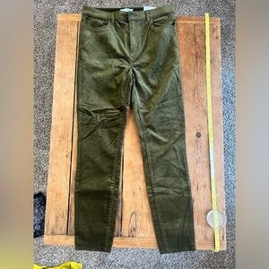 NWT Loft Corduroy Pants Green Size 29